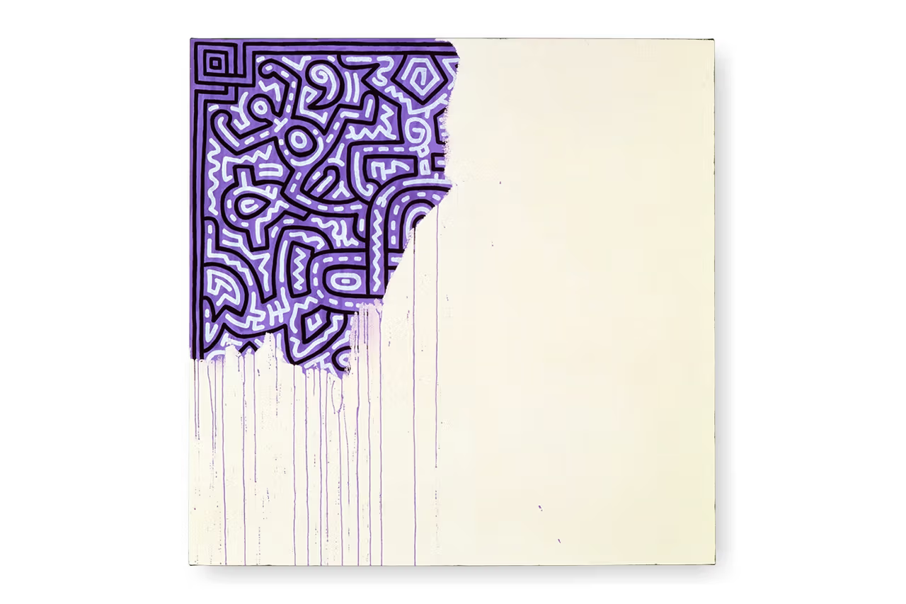 Unfinished Painting by Keith Haring (1989)